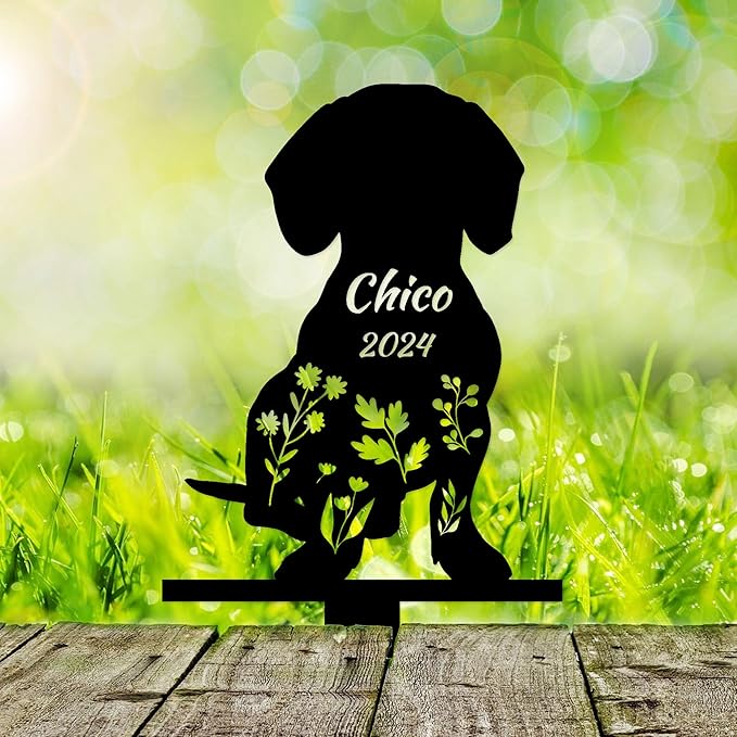 Personalized Dog Memorial Stake, Dog Grave Marker, in Memorial of Dog, Dog Loss Gift, Dog Name Sign Pet Sympathy Gift