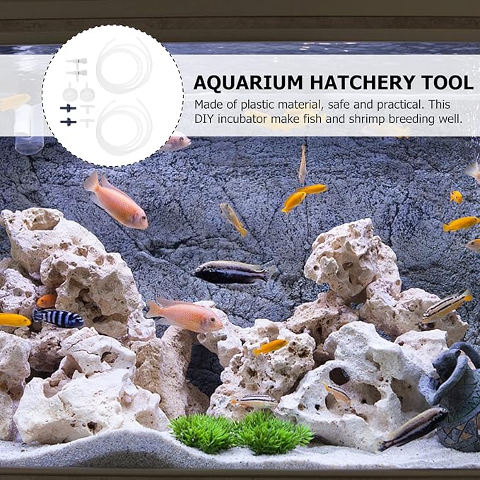 balacoo 2sets Shrimp Hatchery Kit for Soda Bottle Incubator Safe Artemia Hatching Tools Accessory Set for Fish Tank Breeding