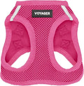 Best Pet Supplies Voyager Step-in Air Harness - All Weather Mesh, Reflective, No Pull Harness for Dogs, Cats - Secure with Hook & Loop Fastener, Buckle, Double D-Rings - Fuchsia, XL