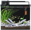 3 Gallon Fish Tank Aquarium Kit with Filter, Heater, LED Light with Timer, Siphon Vacuum Cleaner, Lid, Self-Cleaning Glass Rimless Betta Tank