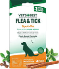 Vet’s Best Natural Flea and Tick Drops for Dogs – Natural Topical Flea Prevention with Certified Essential Oils – Plant-Based Spot-On Treatment for Large Dogs – Pest Control – 4 Month Supply