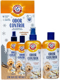 Arm & Hammer Odor Control Pet Deodorizing Set, Holiday Edition: Includes Dog Shampoo, 8FL OZ + Bath Spray, 8FL OZ, Cashmere Vanilla Scent