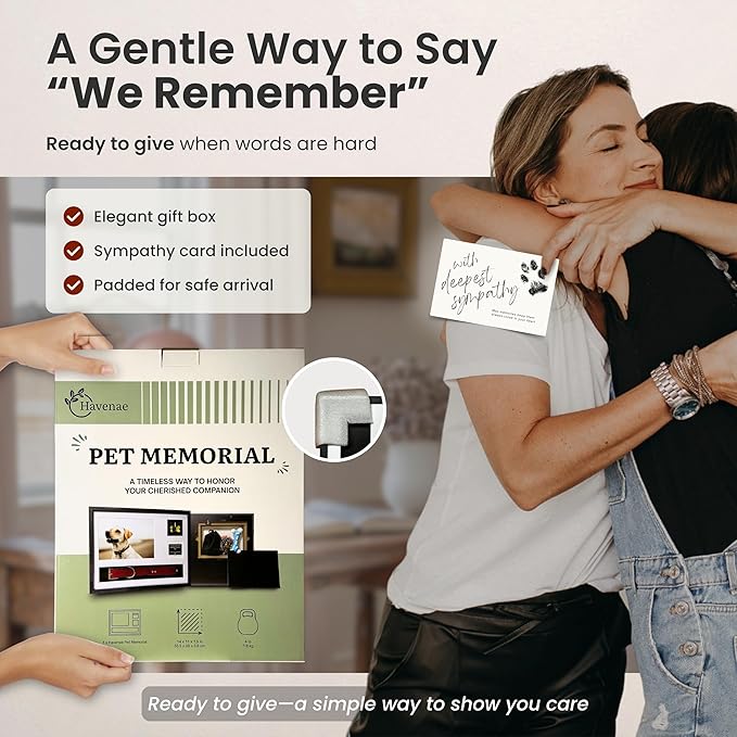 Dog Memorial Frame Shadow Box | Meaningful Pet Memorial Gifts for Dogs | Dog Bereavement Gifts with Unique Tag Slider, Fits All Collars & Hidden Compartment | Black 11x14 in