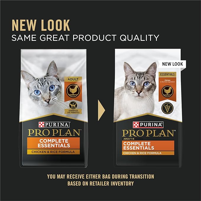 Purina Pro Plan High Protein Cat Food With Probiotics for Cats, Chicken and Rice Formula - 7 lb. Bag