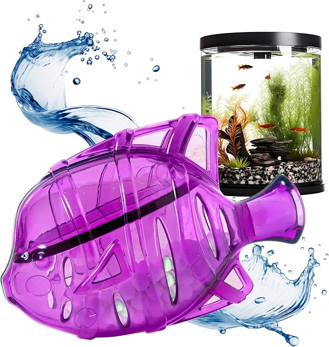Aquarium Water Clarifier | Clear Cloudy Fish Tank Water Treatment, Safe for Freshwater & Saltwater Fish and Plants - Purple, 2 Pack
