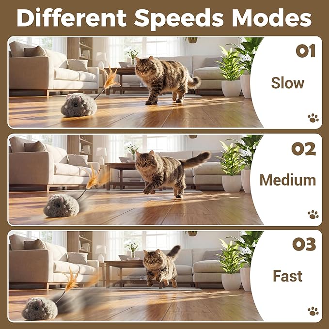 Cat Toys for Indoor Cats,4-Direction Remote Control Cat Toy 2026 Newly Upgraded Interactive Cat Toy Mouse with Detachable Tires Stuffed Mouse Gifts for Cats