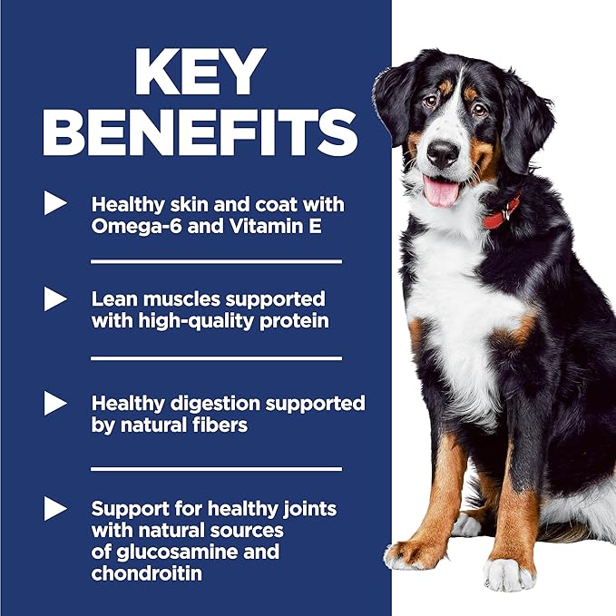 Hill's Science Diet Large Breed Adult Dry Dog Food 1-5, Quality Protein for Joint Support & Lean Muscles, Chicken & Barley, 45 lb. Bag