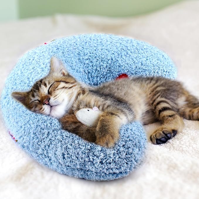 Mity Rain Calming Pillow - Large 14.2" x 9.4", Anxiety Relief for Dogs, Ultra Soft High Density Neck Pillow for Joint Relief Sleeping Improve
