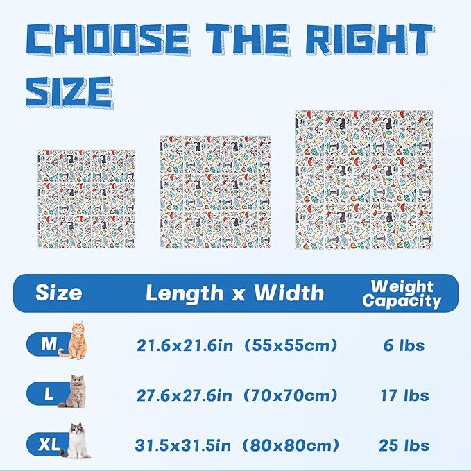 Supet Cat Grooming Wrap for Cutting Nails, 2026 Self-Adherent Anti-Escape Calming Cat Swaddle Wrap for Medicine, Nail Clipping, Teeth Brushing, Ear Cleaning (Cartoon, XL)