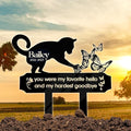 Sleeping Cat Grave Marker – Personalized Outdoor Pet Memorial Stone with Custom Name and Lifespan Dates, Engraved Cat Headstone for Garden or Cemetery, Durable Tombstone for Pet Loss Tribute