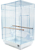 PENN-PLAX Cockatiel & Small Parrot Birdcage – Great for Cockatiels, Conures, and Small Parrots – Square Top – White