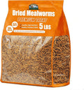 5LB Dried Mealworms, Non-GMO Meal Worms for Chickens & Birds, High Protein Chicken Feed, Natural Chicken Worms Ideal for Wild Birds, Reptile Tasty Bird Food