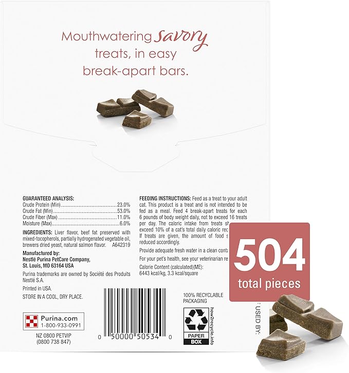 Purina Fancy Feast Limited Ingredient Cat Treats, Savory Cravings Salmon Flavor - 9 oz. Box