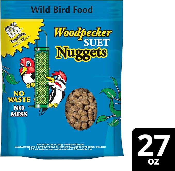 C&S Woodpecker Suet Nuggets 27 Ounces, 6 Pack