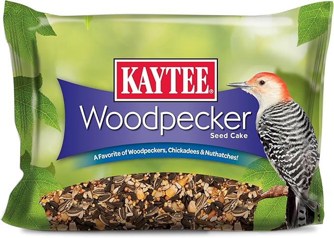 Kaytee Woodpecker Seed Cake, Wild Bird Food, 1.85 Pounds, 4 Count