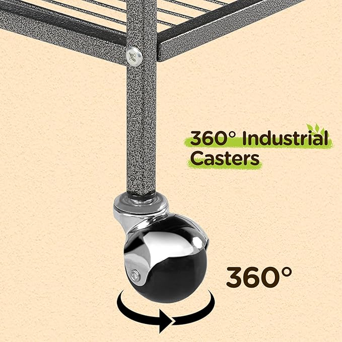 Yaheetech 52'' Bird cage w/Perches & Feeders, Large Birdcage with Pull-Out Tray, Rolling Wheels, Extra Storage, Flight Cage for Cockatiel, Parrot, Parakeet, Conure, Budgie, Pigeon Small/Medium Birds