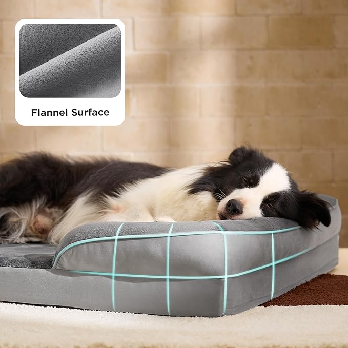 Bedsure XL Orthopedic Dog Bed for Extra Large Dogs - Washable XLarge Dog Cat Bed Waterproof, Comfort Dogs Couch Sofa with Washable Removable Cover, Pet Bed with Nonskid Bottom, Ember Clay, 42"