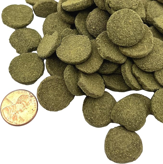 Algae Discs 16 oz, Sinking 18 mm Fish Food for Freshwater Herbivores