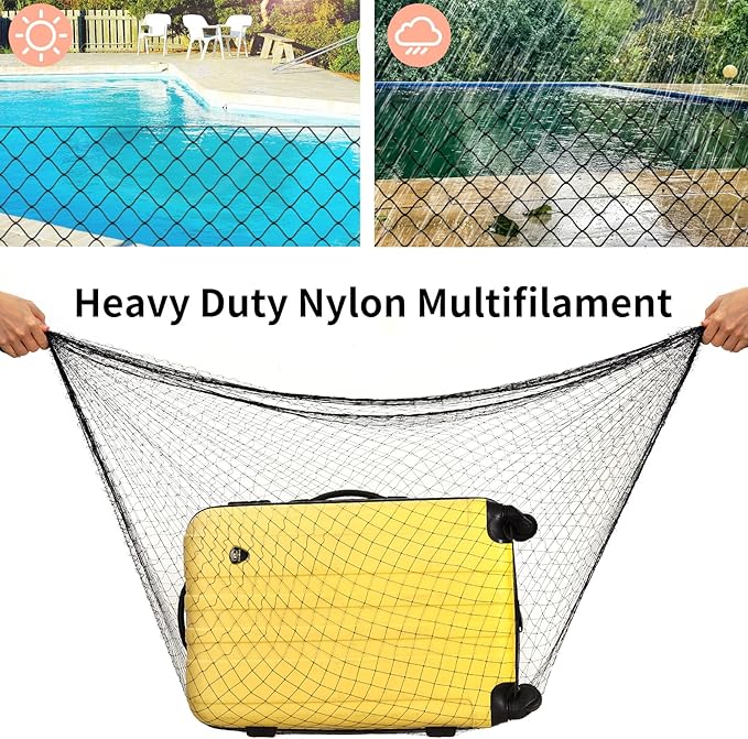 Cat Balcony Nets, Pets Anti-Fall Mesh Fence Safety Net, Transparent Nylon Pet Mesh Fence Anti-Fall Netting for Balcony Window Stairs Patio