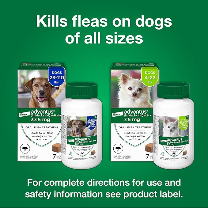 Advantus Dog Fast Acting Oral Flea Treatment Soft Chews Dogs 23 - 110 lbs. | 30 ct.