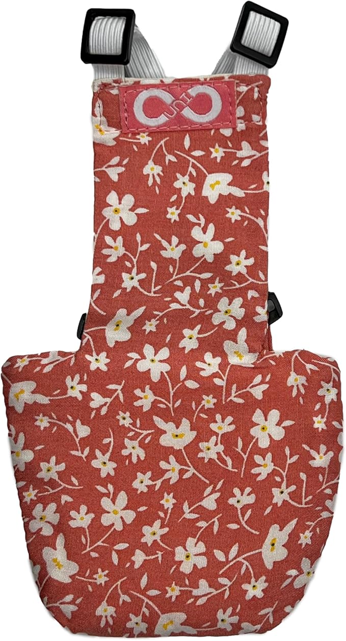 Chicken Diapers Duck Diaper Diaperalls for Hens, Roosters, Ducks, Ducklings - Reusable, Adjustable by Uni Infinity (Pink Floral, Chicken Medium, 1, Count)