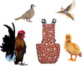 Chicken Duck Bird Diapers Diaperalls for Hens, Roosters, Ducks, Ducklings, Bird diaper - Reusable, Adjustable by Uni Infinity (Pink Floral, Chicken Small, 1, Count)