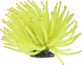 GloFish Yellow Anemone Ornament, Detailed Aquarium Ornament, Creates A Glowing Effect