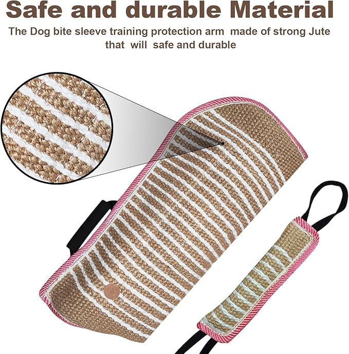Professional Dog Bite Training Set - Tough Dog Bite Sleeve, Protection for K9, Pitbull, German Shepherd (2 Pack)