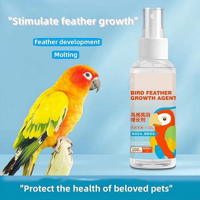Enriched Formula Bird Spray for Enhanced Feather Health - Avian External Spray Solution