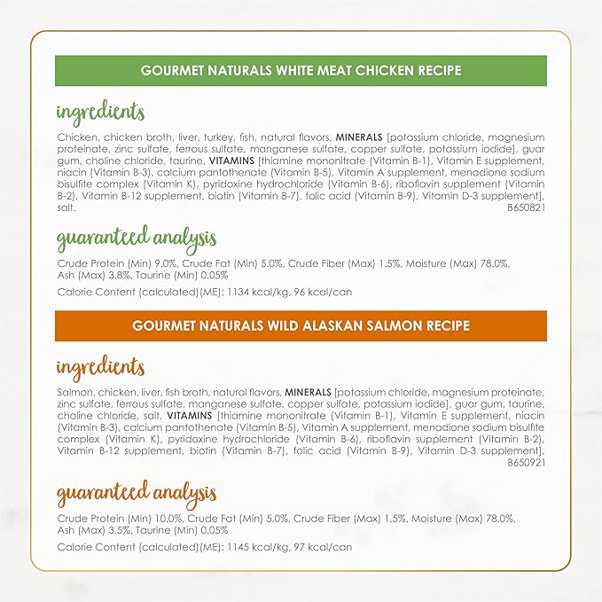 Purina Fancy Feast Grain Free Wet Cat Food Pate Variety Pack Gourmet Naturals–Beef, Chicken, Salmon, Trout and Tuna - (2 Packs of 12) 3 oz. Cans