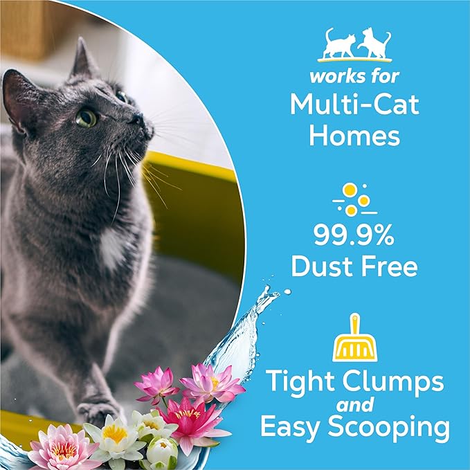 Purina Tidy Cats Clumping Multi Cat Litter, Glade Clear Springs - 38 lb. Box