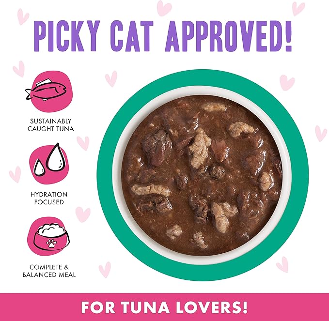Weruva B.F.F. OMG - Best Feline Friend Oh My Gravy!, Tuna & Turkey Tell Me with Tuna & Turkey, 5.5oz Can (Pack of 8)