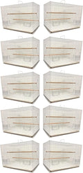 Lot of Ten Aviary Breeding Breeder Lovebird Finch Parakeet Finch Flight Cage 20"x14"x14"H