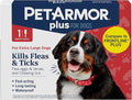 PetArmor Plus Flea and Tick Prevention for Dogs, X-Large Dog Flea and Tick Treatment, 1 Dose, Waterproof Topical, Fast Acting, for X-Large (89-132 lbs)