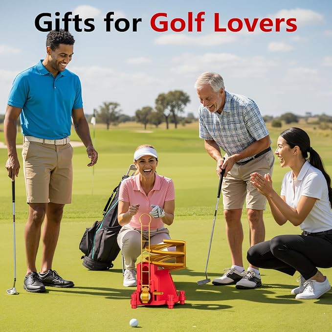 Golf Ball Dispenser, Golf Ball Launcher Pro, Automatic Golf Ball Dispenser & Launcher Pro, High-Capacity Hands-Free Practice Machine