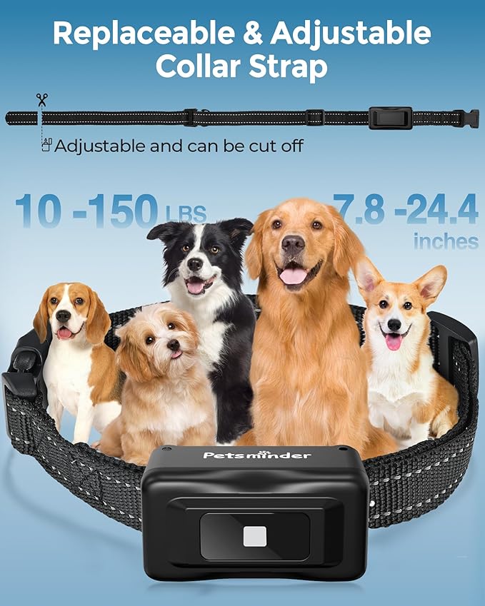 Dog Shock Collar, 4000FT Rechargeable Dog Training Collar with Remote IP67 Waterproof, Adjustable Beep/Vibration/Shock Modes, 5 Training Modes for All Breeds, Sizes (10-150lbs)