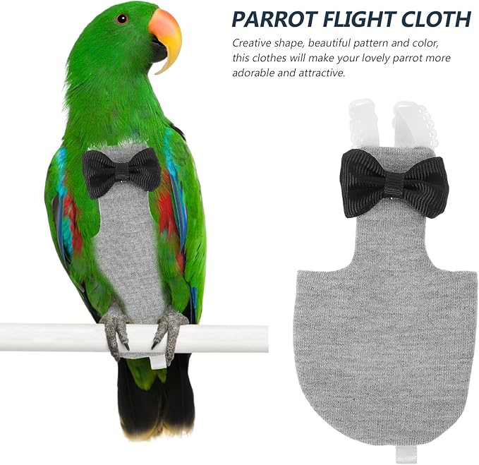 balacoo Washable Bird Diapers Reusable Lightweight Parrot Flight Suit Comfortable Skin-Friendly Bird Costume for Cockatiel Lovebirds Conures Pigeons Decorative Pet Clothes