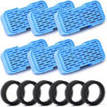 AOOGITF Official Cat Fountain Filters, 12 Pack (6 Filters + 6 Sponges) - Activated Carbon, Ultra-fine Fiber