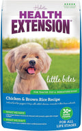 Health Extension Little Bites Dry Dog Food for Toy and Small Breeds, Chicken & Brown Rice Recipe, with Probiotics & Superfoods for Digestion & Coat Health, 18 lb Bag