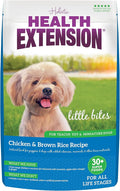 Health Extension Little Bites Dry Dog Food for Toy and Small Breeds, Chicken & Brown Rice Recipe, with Probiotics & Superfoods for Digestion & Coat Health, 1 lb Bag