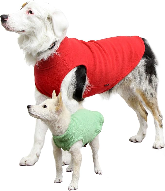 Gooby Stretch Fleece Vest Dog Sweater - Indigo Blue, Small - Warm Pullover Super Stretchy Fleece Dog Jacket for Small to Large Dogs