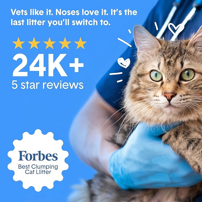 BoxiePro Bot Probiotic Cat Litter for Automatic Litter Boxes, 40+ Day Odor Control, Clumping Clay Kitty Litter, Odor Eliminating Probiotics, Low Dust, No Fragrances, 16 lb