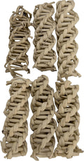 5305 Pk6 Small Vine Twists - Natural Bird Foot Toys, Handmade Vine Twists, Air Dried, Versatile, Easy for Birds to Interact with and chew, Great for Small pet Budgie Finch Lovebird Parrotlet