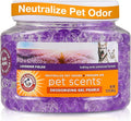 Arm & Hammer for Pets Air Care Pet Scents Deodorizing Gel Beads, Pet Odor Eliminator for Rooms Closets and Small Spaces with Long Lasting Odor Control, Lavender Fields Scent, 12 oz