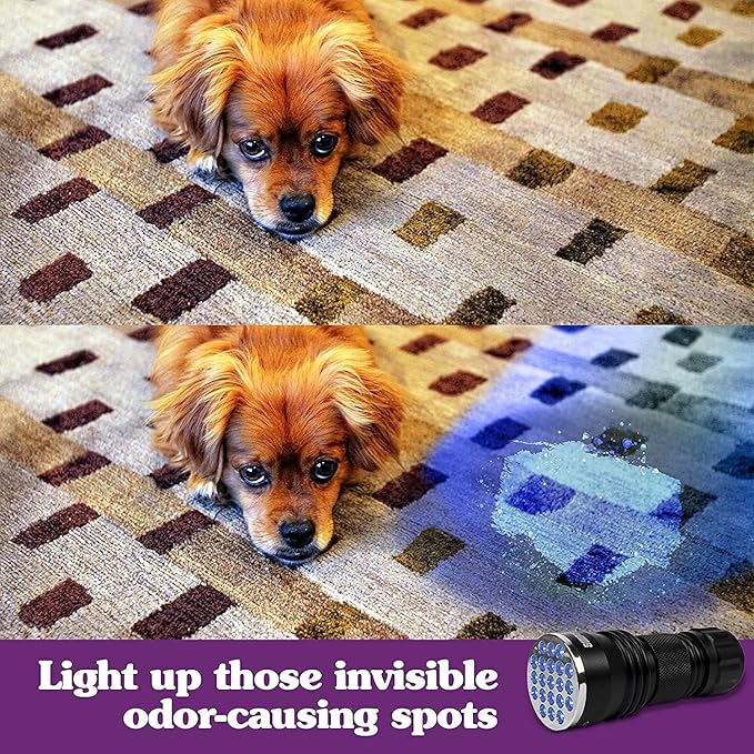 Simple Solution Spot Spotter UV LED Urine Detector Spot and Eliminate Pet Urine Stains and Odours