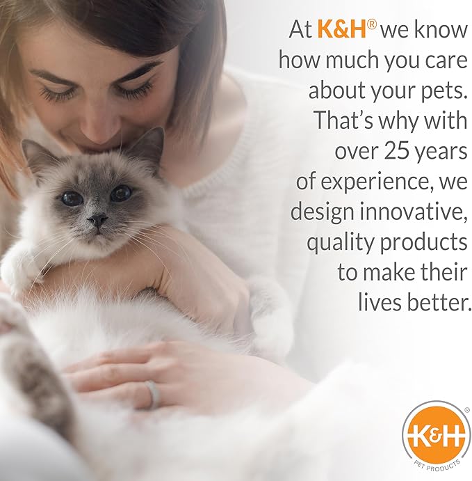 K&H Pet Products Extra-Wide Heated Cat House for Outside, Outdoor Cat House with 2 Safe Escape Doors, Weatherproof Insulated Stray & Feral Shelter with Waterproof Heated Bed, Safety Listed - Olive