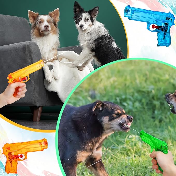 Geelin 4 Pack Squirt Spray for Cats Dogs Training Squirt Gun for Cats Deterrent Water Spray Pistols for Dogs Pets Training