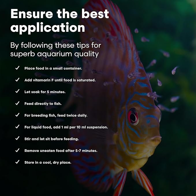 Brightwell Aquatics Vitamarin-F – Complete Vitamin Supplement for Freshwater Fish & Invertebrates – Supports Health, Color & Spawning – No Refrigeration, 250 ml