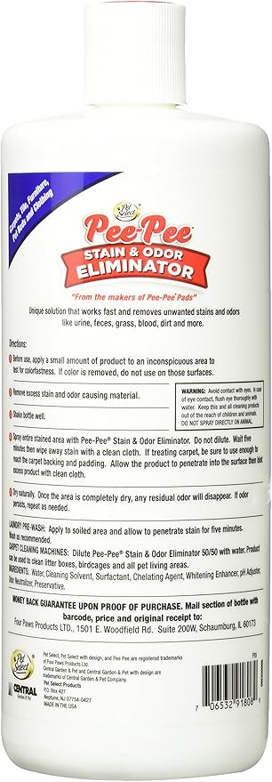 Pee-Pee ELCO Laboratories Stain & Odor Remover, 32 oz