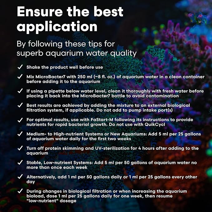 Brightwell Aquatics MicroBacter7 Complete Bioculture for Fish Tank or Aquarium - Populates Biological Filter Media for Saltwater and Freshwater Fish - Aquarium Water Treatments, 5.28 GAL